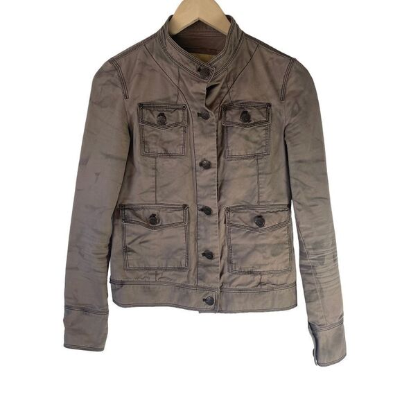 BKE Taupe/Tan Tie Dye Utility Jacket Sz S - Picture 1 of 6